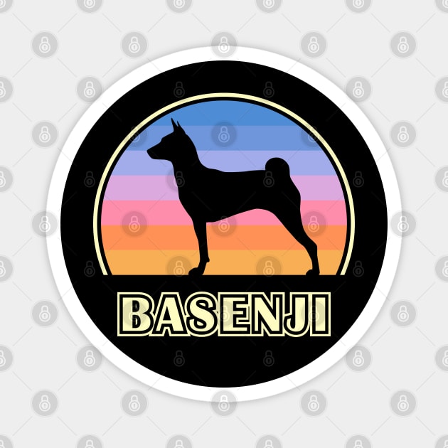 Basenji Vintage Sunset Dog Magnet by millersye